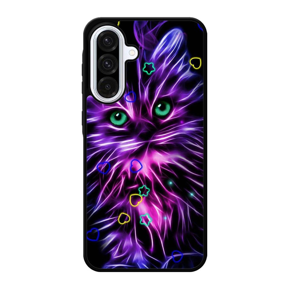 Cat Glow Purple 1st Samsung Galaxy A56 Case FE2608