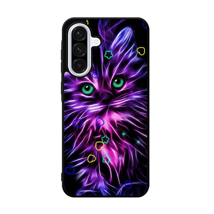 Cat Glow Purple 1st Samsung Galaxy A36 Case FE2887