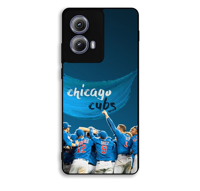 Chicago Cubs Blue Motorola Moto Edge 2024 Case FE2414