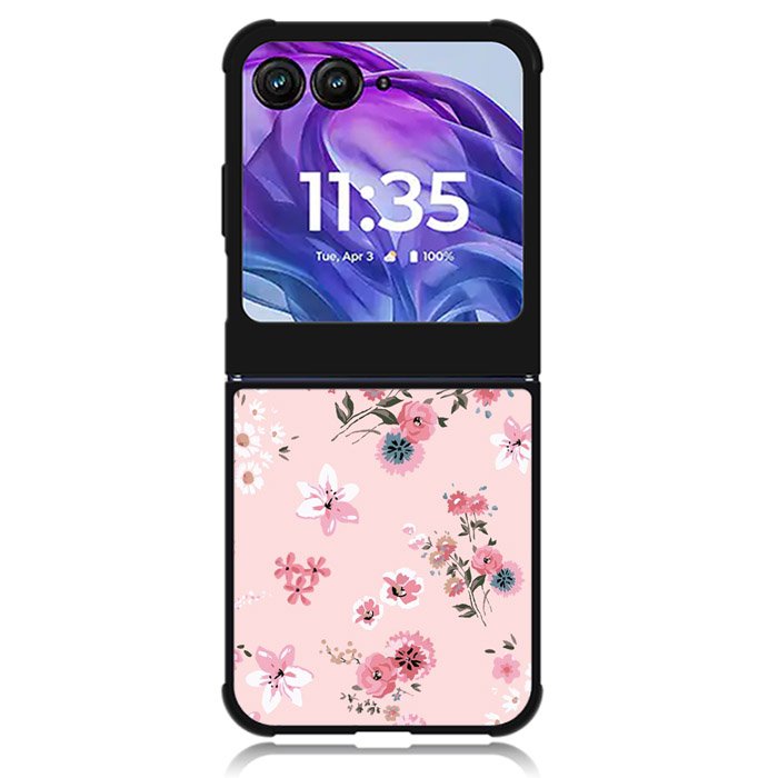 Tiny Flowers Motorola Moto Razr 2024 , Moto Razr 50 Case