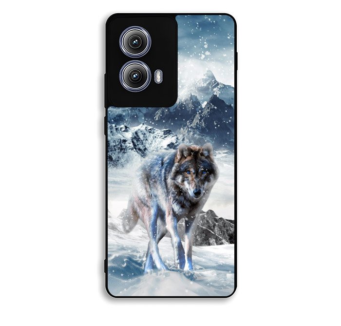 White Wolf Motorola Moto Edge 2024 Case FE1764