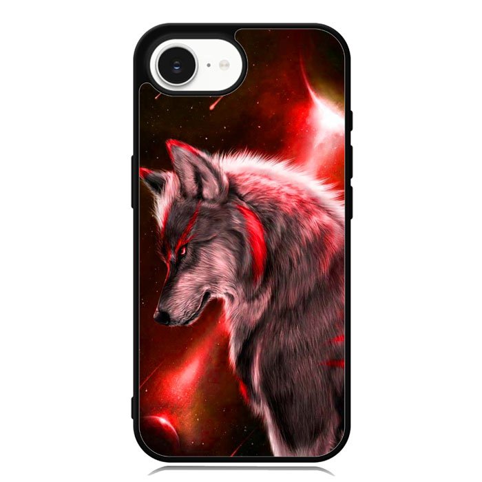 Cool Wolf Red iPhone 16e Case