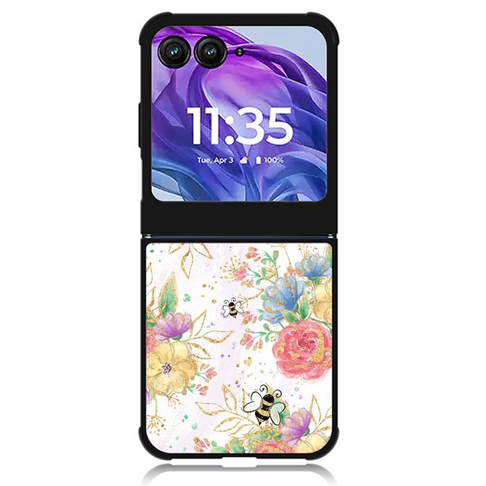 Bee Spring Flowers Motorola Moto Razr 2024 , Moto Razr 50 Case