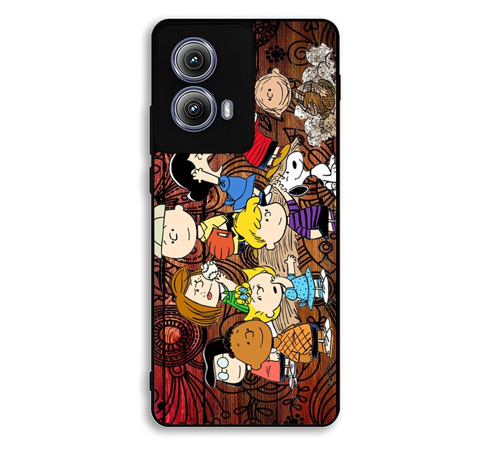 Peanuts In Background Wood Art Motorola Moto Edge 2024 Case FE2331