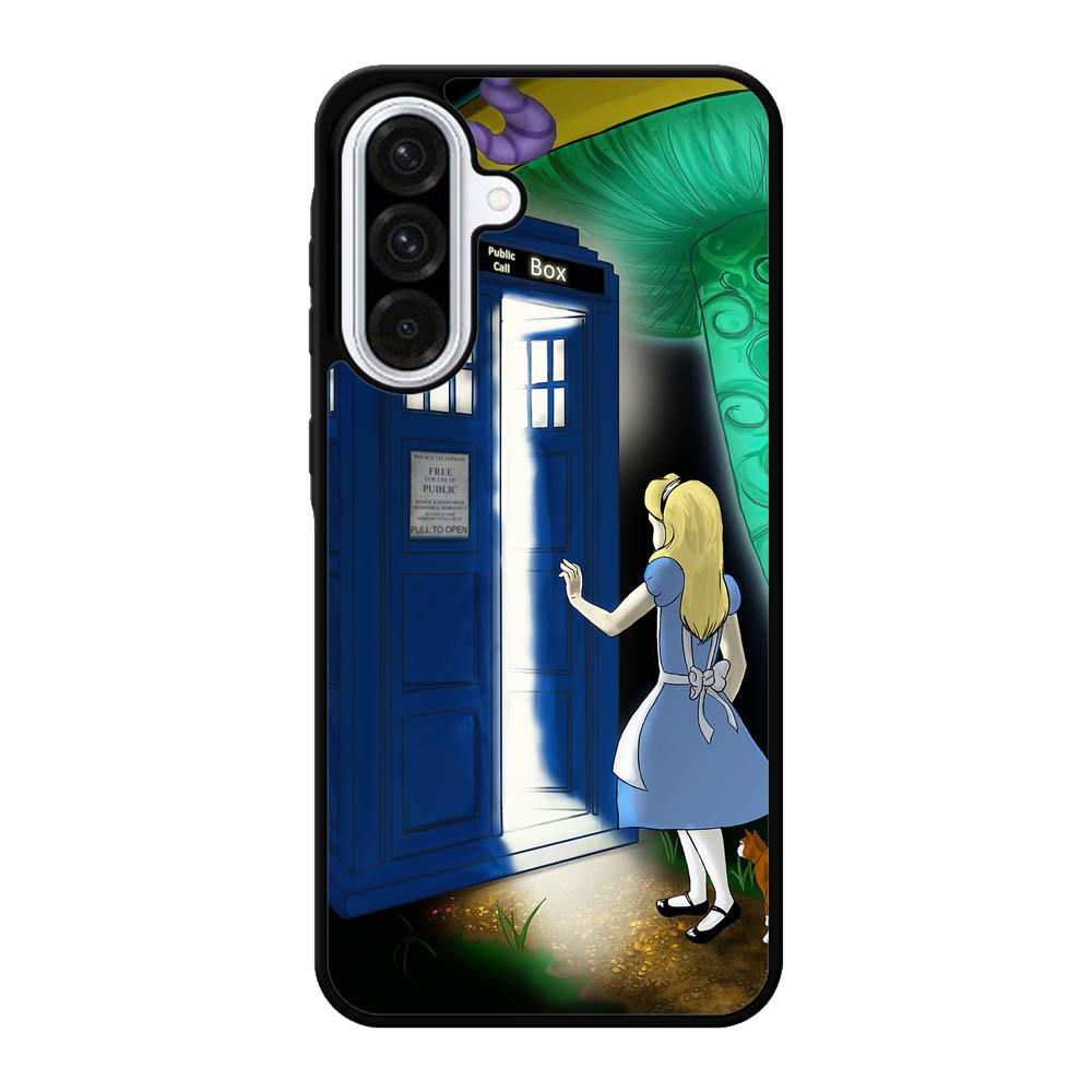 Alice Wonderland On Tardis Samsung Galaxy A56 Case FE6713
