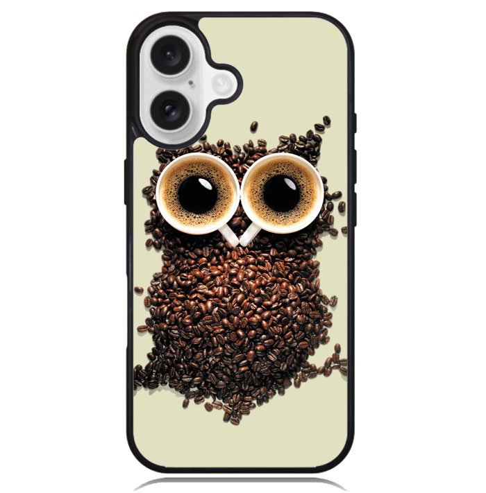 Coffee owl iPhone 16 Case