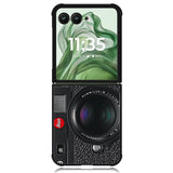 Black M9 Leica Camera Motorola Moto Razr+ Plus 2024/2025 Case, Motorola Razr 50 Ultra/50s Ultra Case