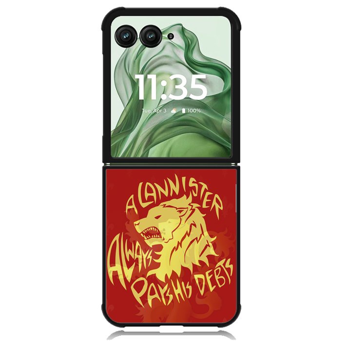 House Lannisters Sigil Red Lion Z0711 Motorola Moto Razr+ Plus 2024/2025 Case, Motorola Razr 50 Ultra/50s Ultra Case