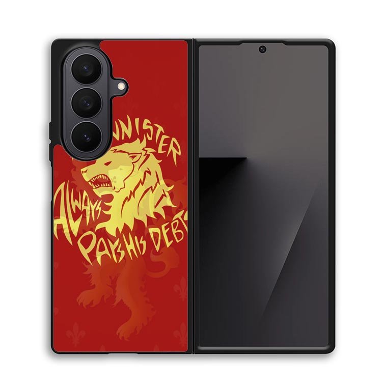 House Lannisters Sigil Red Lion Z0711 Samsung Galaxy Z Fold 7 Case