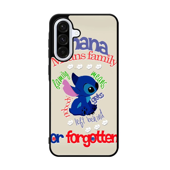 Stitch Disney Ohana Means Family Samsung Galaxy A36 Case FE1011