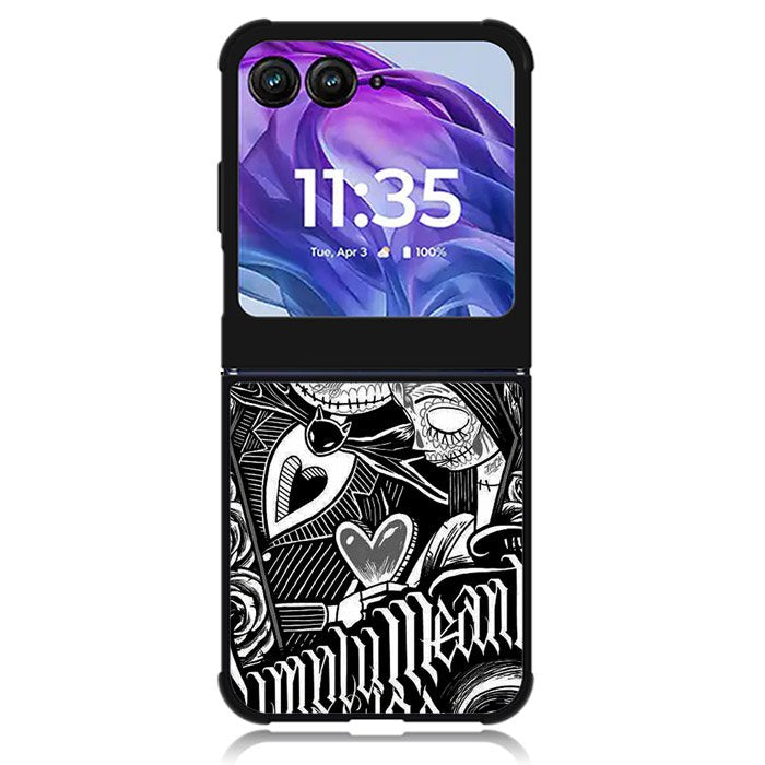 Jack And Sally Muertitos The Nightmare Before Christmas Motorola Moto Razr 2024 , Moto Razr 50 Case