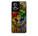 Harry Potter Hogwarts Logo wood Motorola Moto Edge 2024 Case FE5744