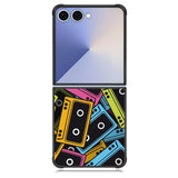 Multicolor Cassette Tape Z0579 Samsung Galaxy Z Flip 7 Case