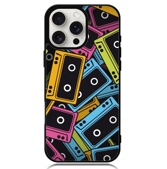 Multicolor Cassette Tape Z0579 iPhone 16 Pro Case