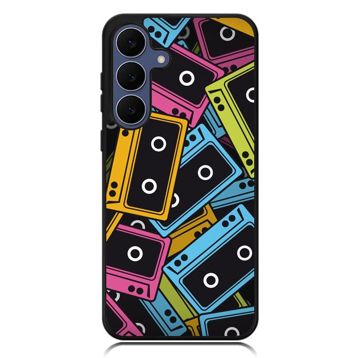 Multicolor Cassette Tape Z0579 Samsung Galaxy S25 FE Case
