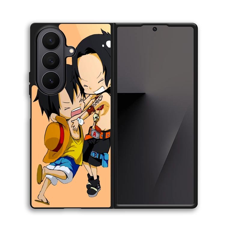 luffy and brother chibi Z0951 Samsung Galaxy Z Fold 7 Case