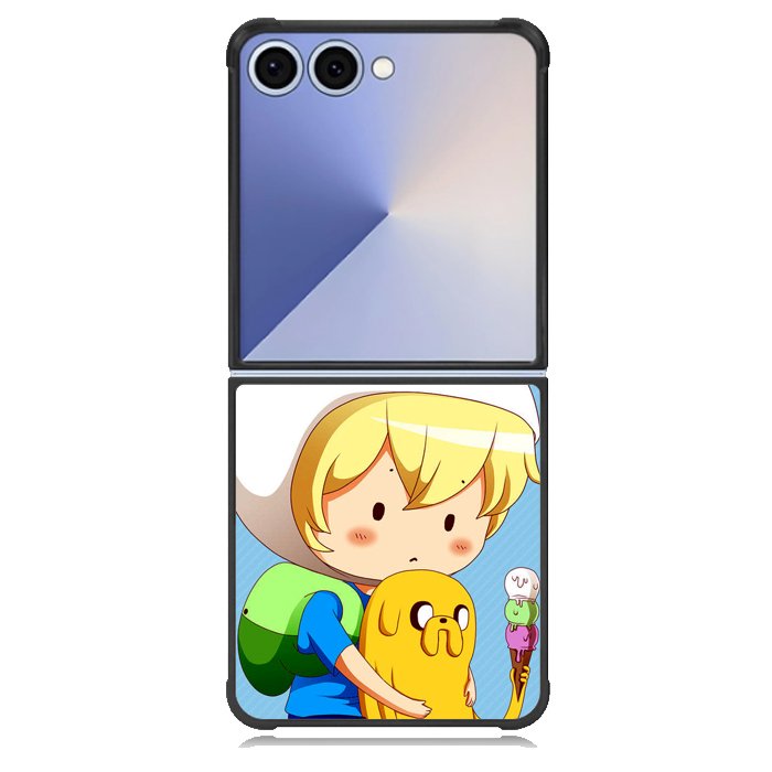 Adventure Time Chibi Finn And Jake Z0988 Samsung Galaxy Z Flip 7 Case