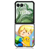 Adventure Time Chibi Finn And Jake Z0988 Motorola Moto Razr+ Plus 2024/2025 Case, Motorola Razr 50 Ultra/50s Ultra Case
