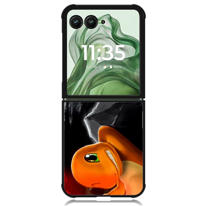 Charmeleon Pokemon Z1196 Motorola Moto Razr+ Plus 2024/2025 Case, Motorola Razr 50 Ultra/50s Ultra Case