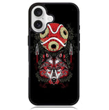 princes mononoke mask art Z1258 iPhone 16 Plus Case