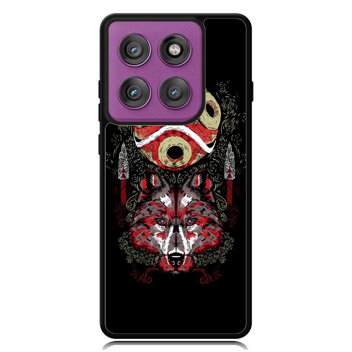 princes mononoke mask art Z1258 Motorola Moto Edge 2025 | Moto Edge 60 Fusion | Moto Edge 60 Pro Case