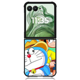 Doraemon and nobita Z1299 Motorola Moto Razr+ Plus 2024/2025 Case, Motorola Razr 50 Ultra/50s Ultra Case
