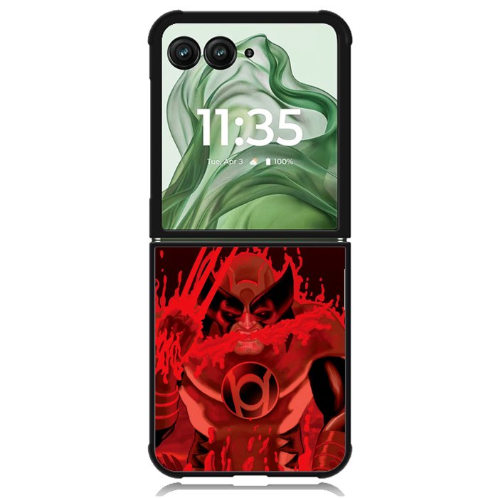 Red Lantern Wolverine Z1306 Motorola Moto Razr+ Plus 2024/2025 Case, Motorola Razr 50 Ultra/50s Ultra Case