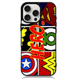 Pop Comic Super Hero Logo Z2840 iPhone 16 Pro Case