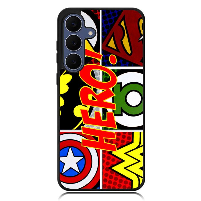 Pop Comic Super Hero Logo Z2840 Samsung Galaxy S25 FE Case