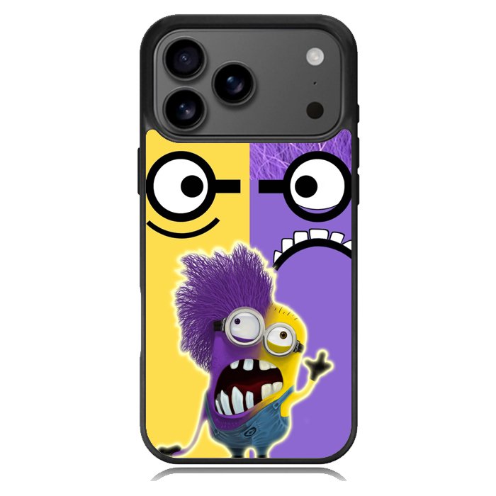Minions Face Yellow And Purple Z2879 iPhone 17 Pro Max Case