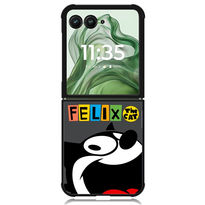 Felix The Cat Dictionary Z2957 Motorola Moto Razr+ Plus 2024/2025 Case, Motorola Razr 50 Ultra/50s Ultra Case