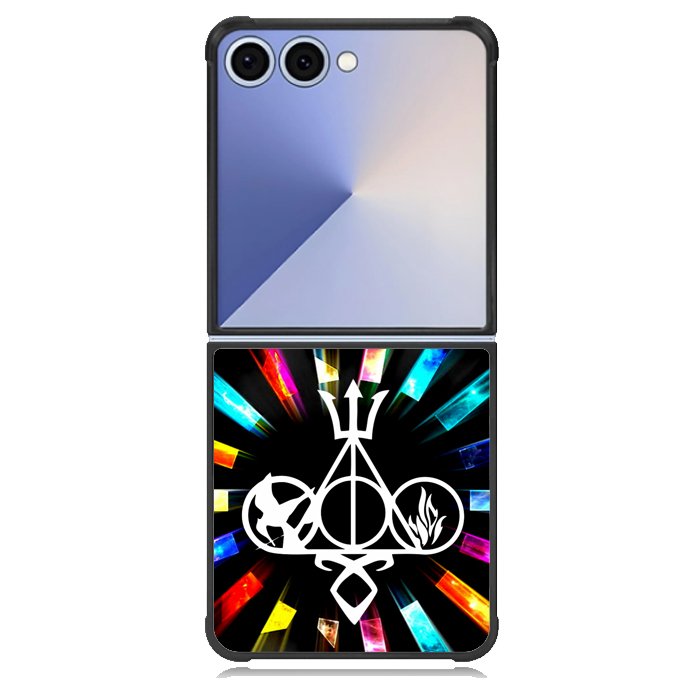 Harry Potter Divergent City of Bones Hunger Games Logo Z3373 Samsung Galaxy Z Flip 7 Case