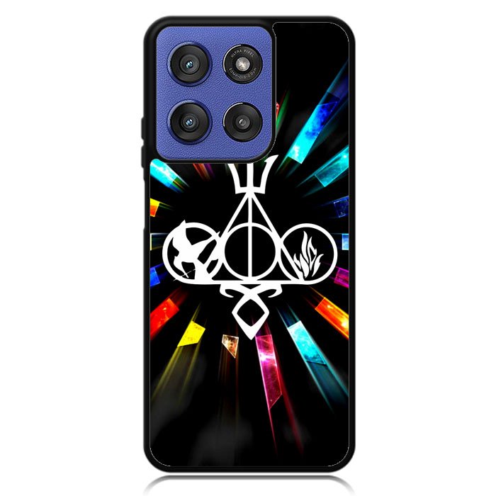 Harry Potter Divergent City of Bones Hunger Games Logo Z3373 Motorola Moto G Stylus 5G 2025 Case