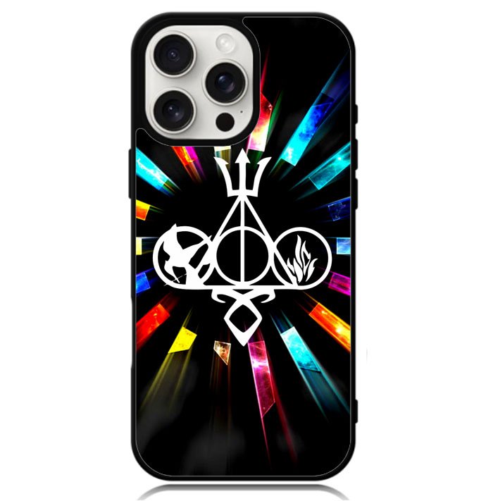Harry Potter Divergent City of Bones Hunger Games Logo Z3373 iPhone 16 Pro Max Case