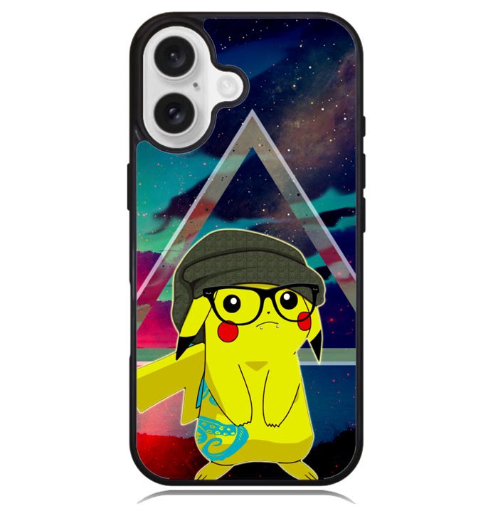 Hipster Pikachu Z3422 iPhone 16 Plus Case