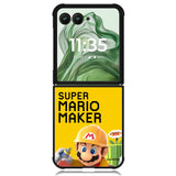 super mario maker Z3515 Motorola Moto Razr+ Plus 2024/2025 Case, Motorola Razr 50 Ultra/50s Ultra Case