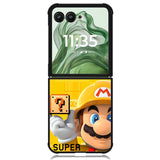 super mario maker yellow Z3516 Motorola Moto Razr+ Plus 2024/2025 Case, Motorola Razr 50 Ultra/50s Ultra Case