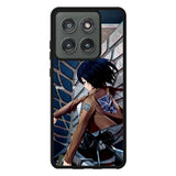 Attack on Titan Mikasa Z3546 Motorola Moto Edge 2025 Case