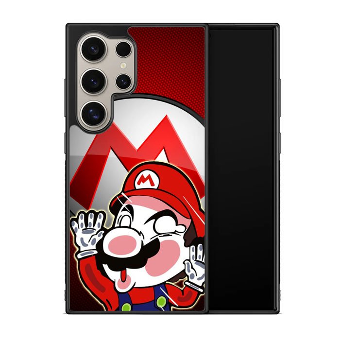 Sticker hit glass Mario Z3690 Samsung Galaxy S24 Ultra 5G Case