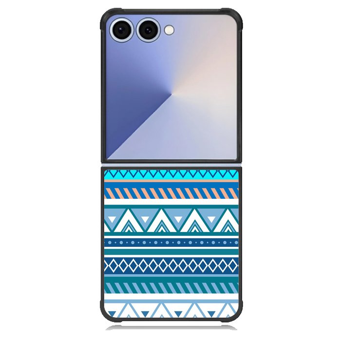 Aztec Pattern Blue Z3811 Samsung Galaxy Z Flip 7 Case
