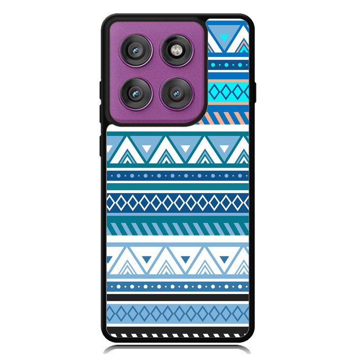 Aztec Pattern Blue Z3811 Motorola Moto Edge 2025 | Moto Edge 60 Fusion | Moto Edge 60 Pro Case