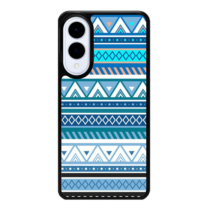 Aztec Pattern Blue Z3811 Samsung Galaxy S25 Edge Case