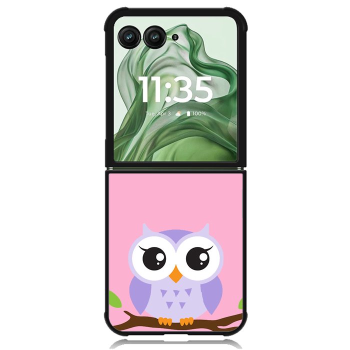 Owl Cute Z3814 Motorola Moto Razr+ Plus 2024/2025 Case, Motorola Razr 50 Ultra/50s Ultra Case