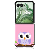 Owl Cute Z3814 Motorola Moto Razr+ Plus 2024/2025 Case, Motorola Razr 50 Ultra/50s Ultra Case