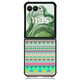 Pastel Aztec pattern Z3832 Motorola Moto Razr+ Plus 2024/2025 Case, Motorola Razr 50 Ultra/50s Ultra Case