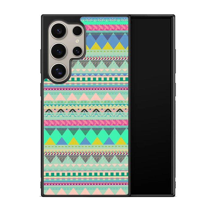 Pastel Aztec pattern Z3832 Samsung Galaxy S24 Ultra 5G Case
