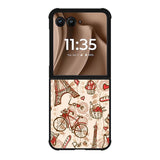 paris vintage Z3833 Motorola Moto RAZR Plus 2025 Case