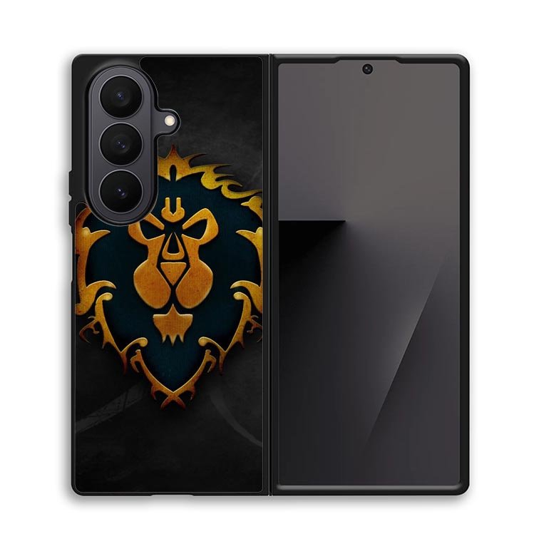 World of Warcraft Alliance Gold Logo Z4196 Samsung Galaxy Z Fold 7 Case