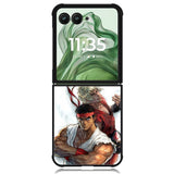Street Fighter Ryu VS Ken Z4373 Motorola Moto Razr+ Plus 2024/2025 Case, Motorola Razr 50 Ultra/50s Ultra Case