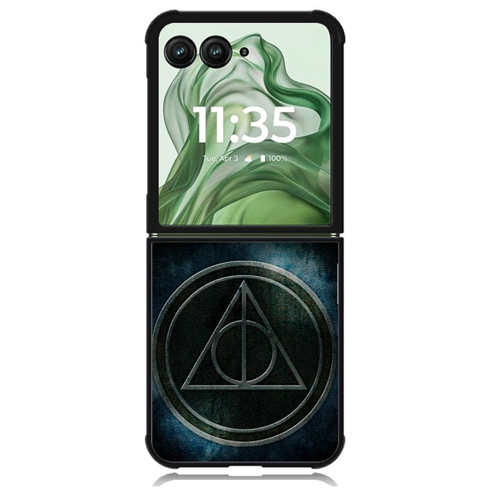 Harry Potter Deathly Hallows Z4401 Motorola Moto Razr+ Plus 2024/2025 Case, Motorola Razr 50 Ultra/50s Ultra Case
